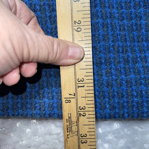 Vtg Rare Harris Tweed Wool Coat Womens Sz Medium? Aqua, Green And Blues 1 Owner - Picture 12 of 16